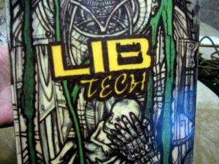 Rare LIB Tech Coffin Skateboard Deck,  slick,  9 