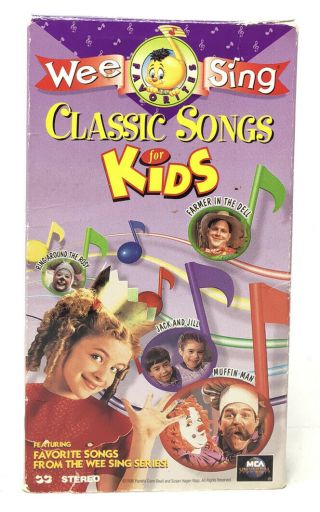 Wee Sing Favorites Classic Songs for Kids (VHS Video Tape,  1996) Sing Along RARE 2