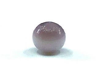 Extremely Rare 0.  41 Ct Natural Lavender & Cream Quahog Pearl (4mm)