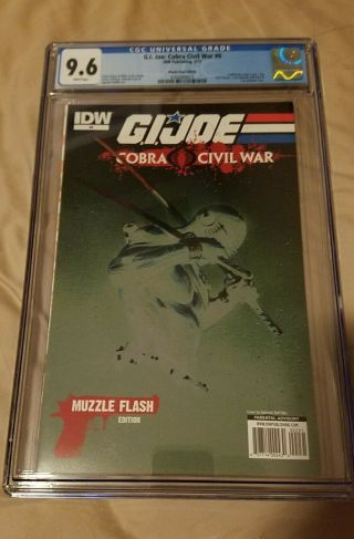 G.  I.  Joe Cobra Civil War 0 Cgc 9.  6 Muzzle Flash Dell 