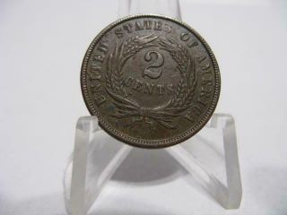 Very Rare 1864 2 Cent Civil War Era Coin Xf,  /au Nfm1115