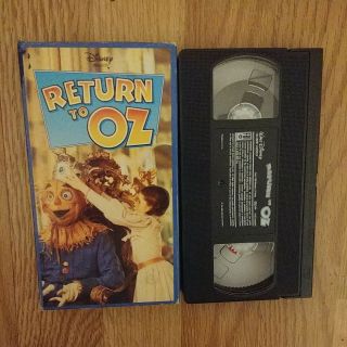 Return To Oz Rare Oop First Release 1985 Disney Slipcase Vhs Very Hard To Find