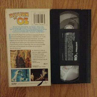 Return To Oz RARE OOP First Release 1985 Disney slipcase VHS Very Hard to find 2