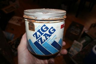 Vintage Rare Zig Zag Mild Cigarette Tobacco Tin Montreal Canada