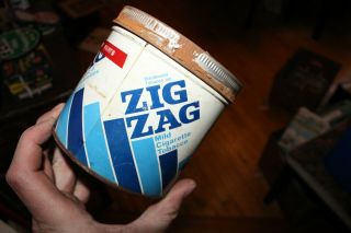 Vintage Rare Zig Zag Mild Cigarette Tobacco Tin Montreal Canada 3