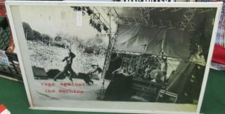 Rage Against The Machine Poster 1995 Rare Vintage Collectible Oop Live