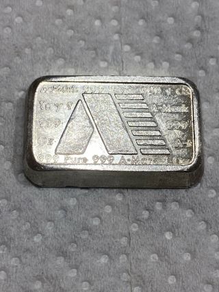1 Oz 999 Silver Bar A - Mark 1981 Very Rare