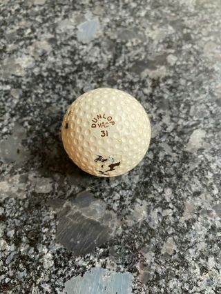 Antique Dunlop 31 Vac Dimple Golf Ball Ca.  1918