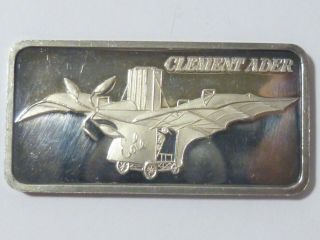 Vintage Silver Bar 1 Oz World Of Flight - Very Collectable Very Rare