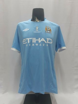 Box Manchester City FA Cup winner 2011 home shirt jersey Limited 2010 set rare 6