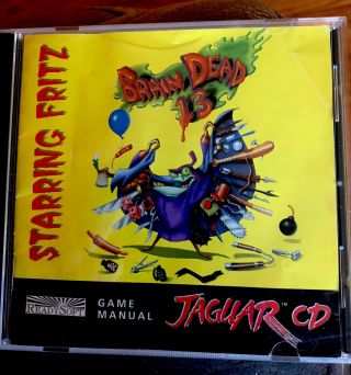 Rare Braindead 13 Atari Jaguar Cd - Complete Disc