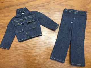 Ken “way Out West” Denim Jacket And Pants 1972