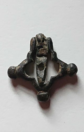 British Metal Detecting Find,  Medieval Bronze Annular Brooch 1300_1400 Ad