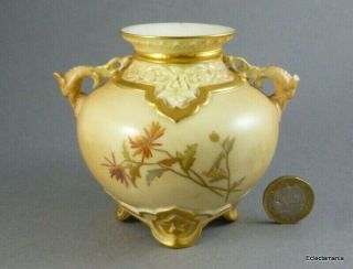 Antique Royal Worcester Porcelain Posy Vase - 1176 - A/F 2