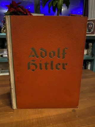 Rare German Adolf Hitler Book 1935 World War 2 Memorabilia Ww2 Collectible