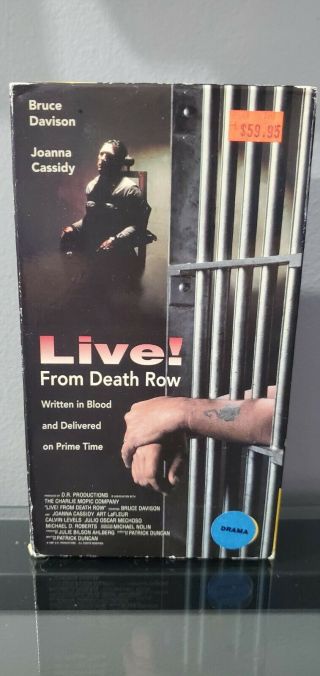 Live From Death Row Vhs 1991 Abc Video - Joanna Cassidy,  Bruce Davidson - Rare