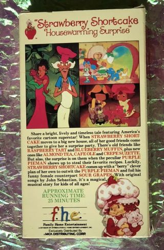 VINTAGE Strawberry Shortcake: HOUSEWARMING SURPRISE 1987 VHS 2
