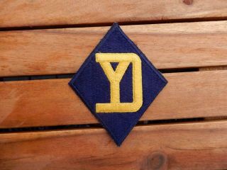 Rare Wwii Variation 26th Infantry Yankee Division Patch Blue/yellow