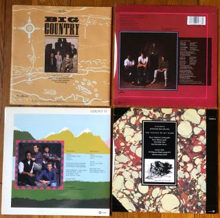 BIG COUNTRY - 4 PIC - SLEEVE VINYL 45s.  POSTERS,  GATEFOLDS,  MULTI ' S,  RARE Bs. 2