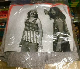 Cheech And Chong - “Framed” XL T - Shirt Licensed M&O Heavy Weight 2004 Rare L@@K 2