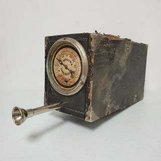 Rare 1902 De Moulin ' s Lung Tester / Antique Bar Gag Practical Joke Machine 2