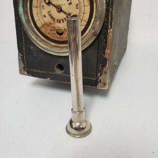 Rare 1902 De Moulin ' s Lung Tester / Antique Bar Gag Practical Joke Machine 5