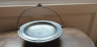 Vintage English Pewter Dish Bowl Arts And Crafts