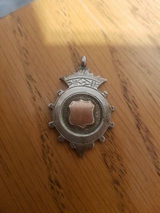 Vintage Sterling Silver Boxing Related 1924 Fob Charm Engravable Art Deco.