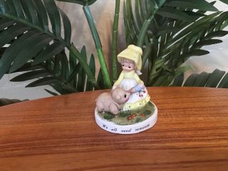 Rare Vintage George Good Girl With Pig " We All Need Someone " Figurine