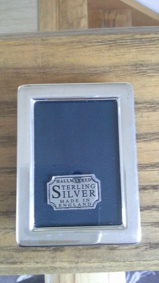 Sterling Silver Miniature Photo Frame Sheffield 1994 3.  5 x 5.  5cms Boxed 2