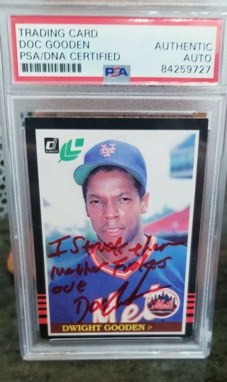 1985 Rare Donruss Rookie Signed Card In Red Ink W Very Bad Language Fresh Ink.