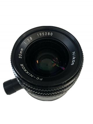 Nikon Pc - Nikkor 35mm F/2.  8 Lens - Rare And