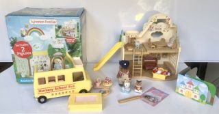 Sylvanian Families Rainbow Nursery,  Bus,  Figures & Dressing Up Accessories Boxed