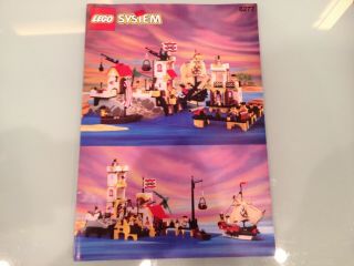 1992 Vintage Lego Pirate Imperial Trading Post Instructions Only Rare 6277