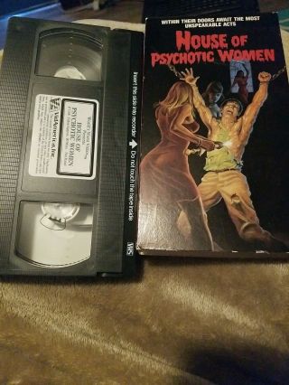 House Of Psychotic Women Cult Classic Vhs Rare Horror Video Movie