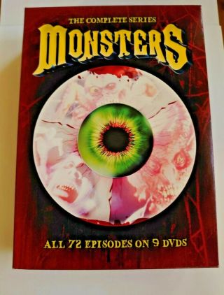 Monsters: The Complete Series (9 - Disc Dvd Set) Rare Oop 80s 90s Horror Cheese