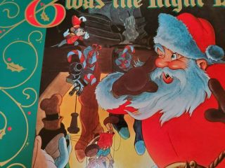 Vintage 1980 ' s Poster WALT DISNEY PRODUCTIONS Twas the Night Before Christmas 3
