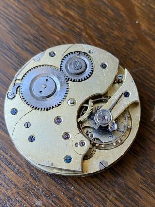Antique Pocket Watch Movement Swiss Made Spares Repairs Project