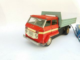 VINTAGE OLD RARE 60 ' s CHINA TIN TOY TRUCK ME 723 BATTERY OPER 5