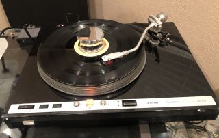 Sansui Sr - 636 Direct Drive Turntable Rare Vintage Record Japan At 8008 Cartridge