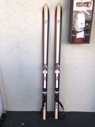 Rare Vintage K2 Usa Skiing Competition Skiis Red White Blue (1970)
