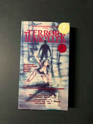 Terror At Tenkiller Vhs United Horror Slasher Sov Big Box Oop Rare Slip