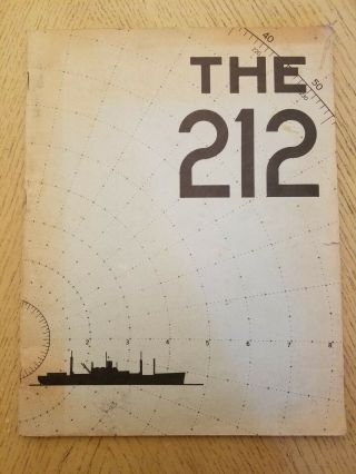 Rare 1945 Wwii Uss Montrose Apa - 212 Us Navy Attack Transport Cruise Ship Book