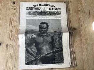 Rare Antique The Illustrated London News Page 12th April 1879 Zulu War