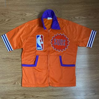 Authentic & Rare 1980s Game Worn Adidas Phoenix Suns Warm Up Jacket Size 40