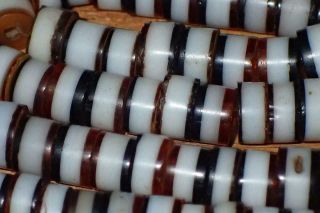 200 Antique Tibetan Rare Glass Beads,  5 - 7mm,  S1503