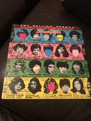 The Rolling Stones Some Girls Vintage Vinyl Album 1978 Lp Record Vgc