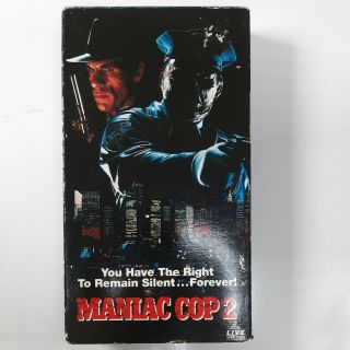 Maniac Cop 2 Vhs Rare Horror Cult Classic Vintage B Film