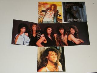 Bon Jovi Bad Medicine Rare 1988 Uk Limited Edition Photofile 7 " Vinyl Single