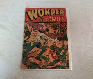 Wonder Comics Grim Reaper 5 Rare Golden Age Great/nedor/better Publication 1945